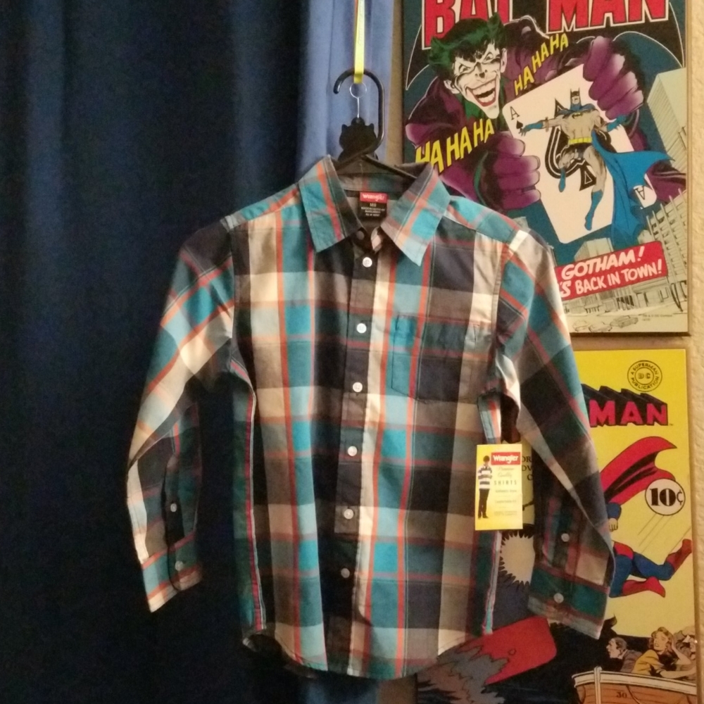 Wrangler long sleeve collar shirt